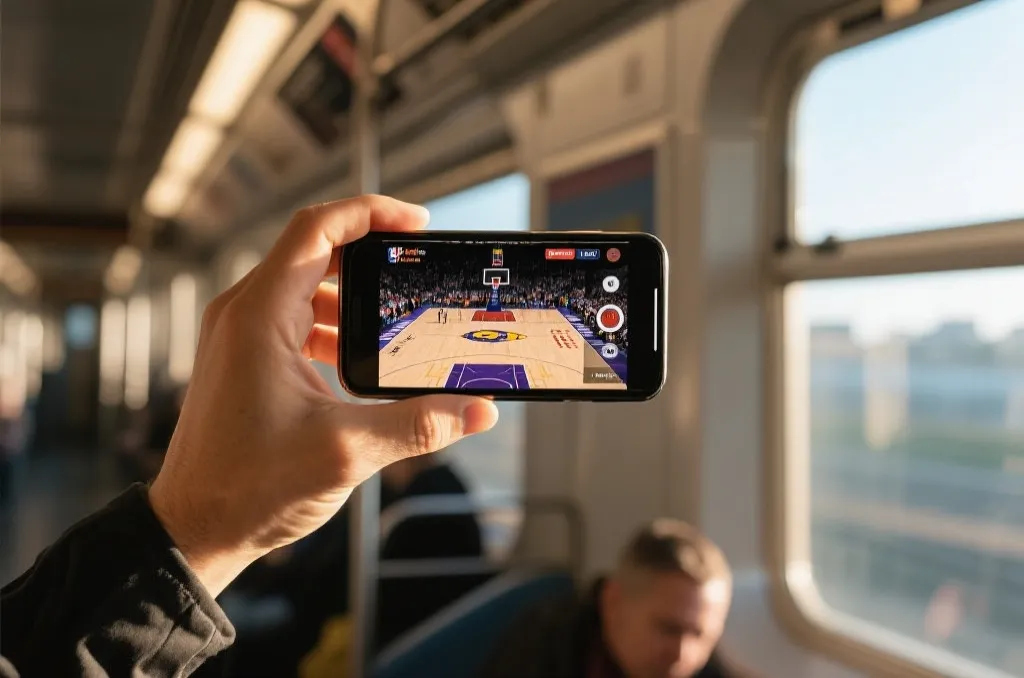 在移动端通过B体育App观看NBA直播